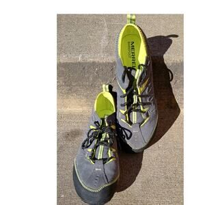 Women's Merrell Dash Glove Barefoot Trail Running Shoes - Size 7.5 / Grey/Yellow